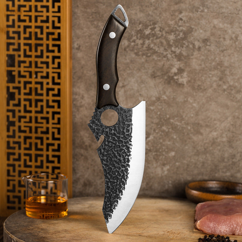 Steel Forging Ring Tactical Kitchen Knife