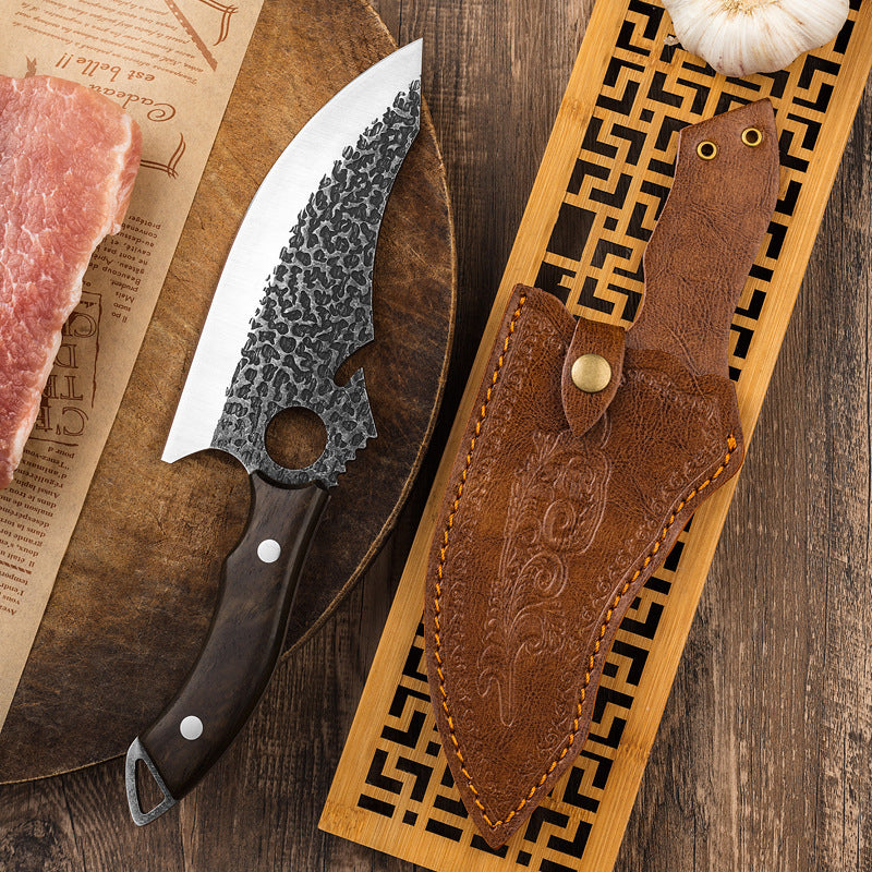 Steel Forging Ring Tactical Kitchen Knife