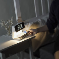 Thumbnail for Creative 3 In 1 Bedside Lamp Wireless Charging LCD Screen Alarm Clock Wireless Phone Charger