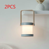 Thumbnail for Foldable Touch Dimmable Reading LED Night Light Portable Lantern Lamp USB Rechargeable For Home Decor