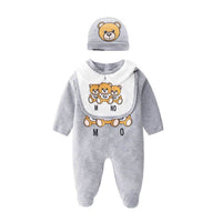 Thumbnail for Baby bear baby print long sleeve crawling suit