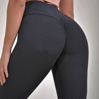 Thumbnail for Plaid Leggings Fitness Yoga Pants Women's Seamless High Waist Breathable Gym Leggings