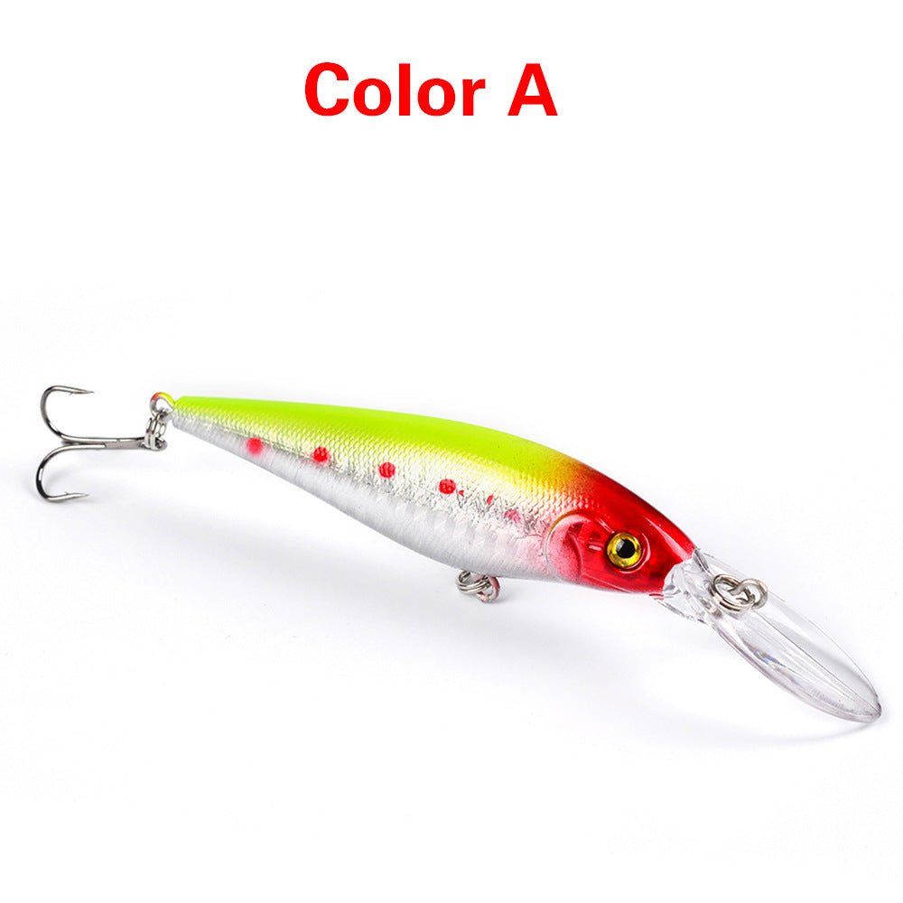 10PCS Minnow Fishing Lures Laser Hard Artificial Bait 3D Eyes 11cm 10g Fishing Wobblers Crankbait Minnows 6