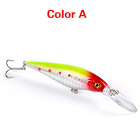 Thumbnail for 10PCS Minnow Fishing Lures Laser Hard Artificial Bait 3D Eyes 11cm 10g Fishing Wobblers Crankbait Minnows 6