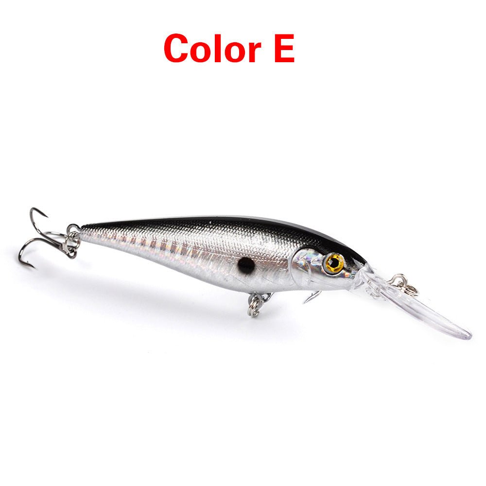 10PCS Minnow Fishing Lures Laser Hard Artificial Bait 3D Eyes 11cm 10g Fishing Wobblers Crankbait Minnows 6