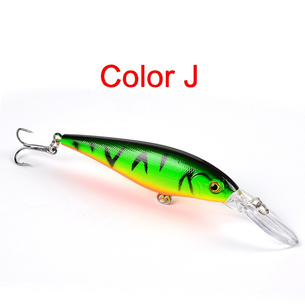 10PCS Minnow Fishing Lures Laser Hard Artificial Bait 3D Eyes 11cm 10g Fishing Wobblers Crankbait Minnows 6