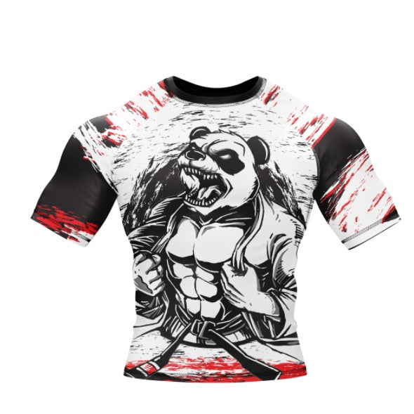 SHREDDED PANDA RASH GUARD - XMARTIAL SLEEVE