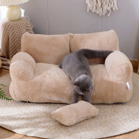 Thumbnail for Luxury Cat Bed Sofa Winter Warm Cat Nest Pet Bed For Small Medium Dogs Cats Comfortable Plush Puppy Bed Pet Supplies