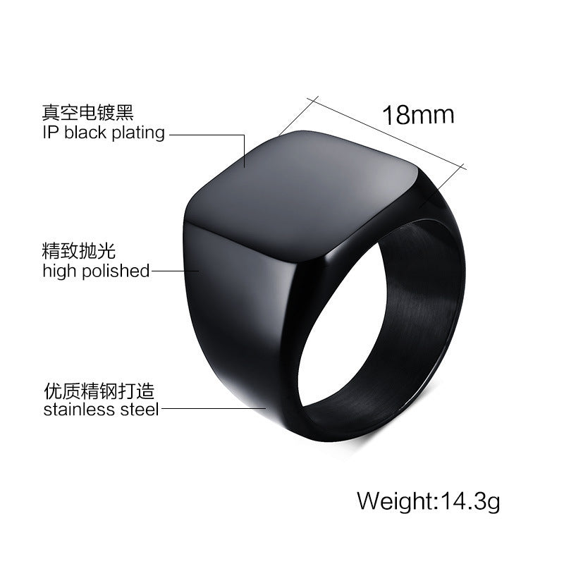 Our simple jinshengfeng jewelry ring ring light titanium three colors RC-294 personality