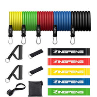 Thumbnail for Resistance Bands Set 7 Piece Exercise Band Portable Home Gym