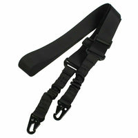 Thumbnail for Tactical Rifle Sling Gun Shoulder Strap 2 Point Hooks One Single Strap Hunting