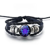 Thumbnail for 12 Constellations Luminous Bracelet Fashion Nightlight Punk Style Starry Sky Bracelet For Men Women Children