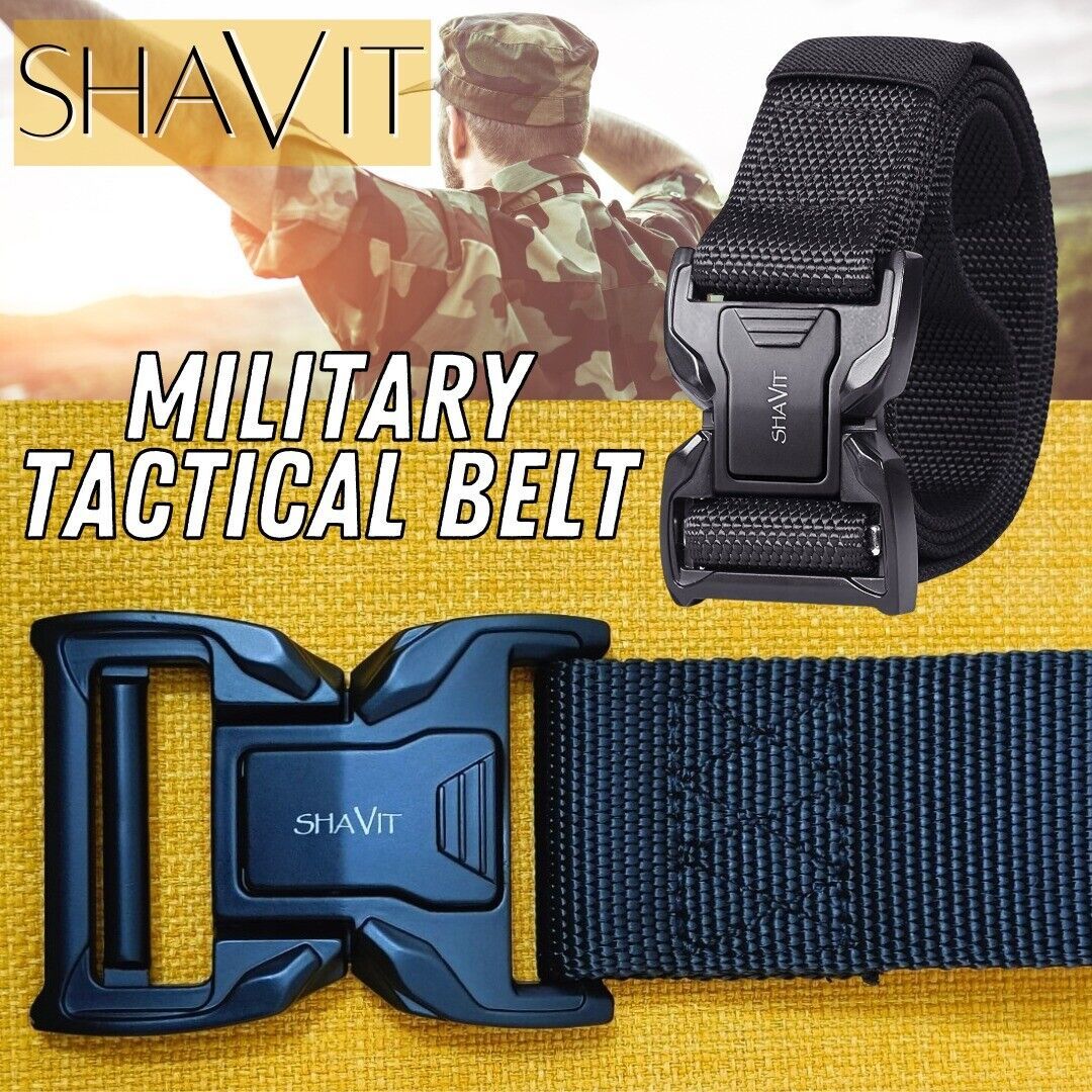 Tactical Military Belt For Men Hiking Rigger Nylon Web Casual Work HOMBRE Belt