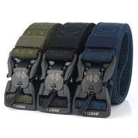 Thumbnail for Canvas outdoor tactical belt Military training belt textile nylon camouflage men's belt