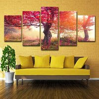 Thumbnail for 5 Pieces Canvas Art Season Autumn Trees Modern Living Room Large Painting Cloth Wall Art