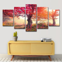 Thumbnail for 5 Pieces Canvas Art Season Autumn Trees Modern Living Room Large Painting Cloth Wall Art