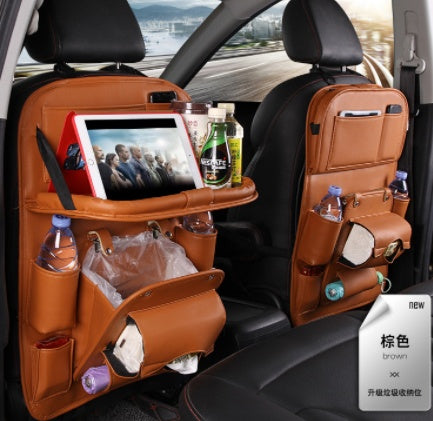 Pad-Bag Organizer Tray Car-Seat Car-Trash-Can Auto-Accessories Foldable Table Travel