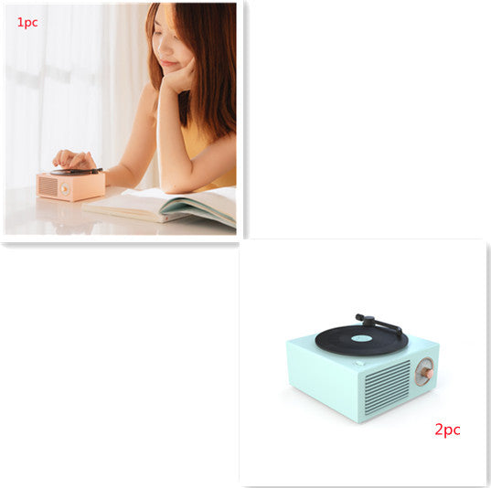 Wireless mini portable retro phonograph bluetooth speaker