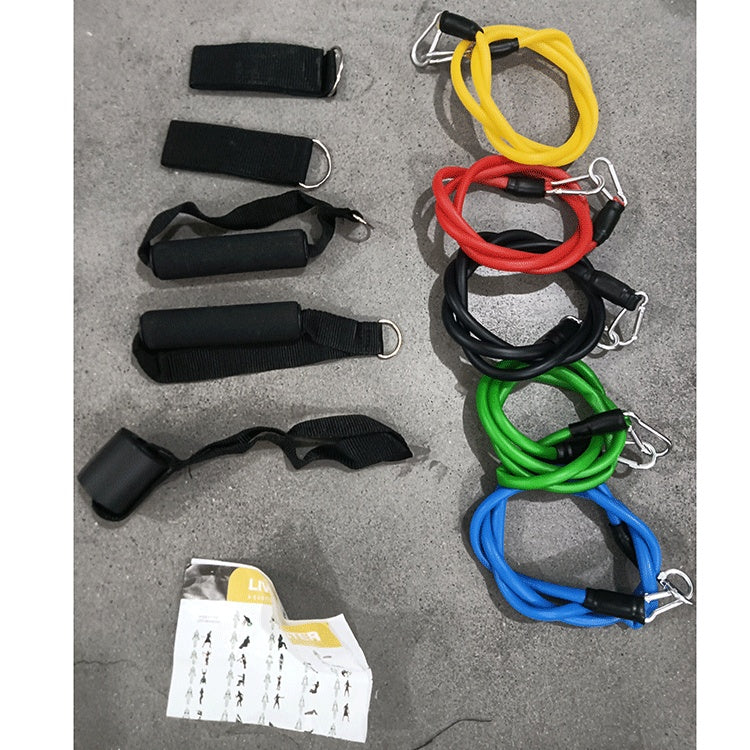 Multi-function Training 11 Piece Set Fitness Pull Rope